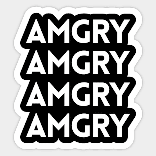 AMGRY Sticker